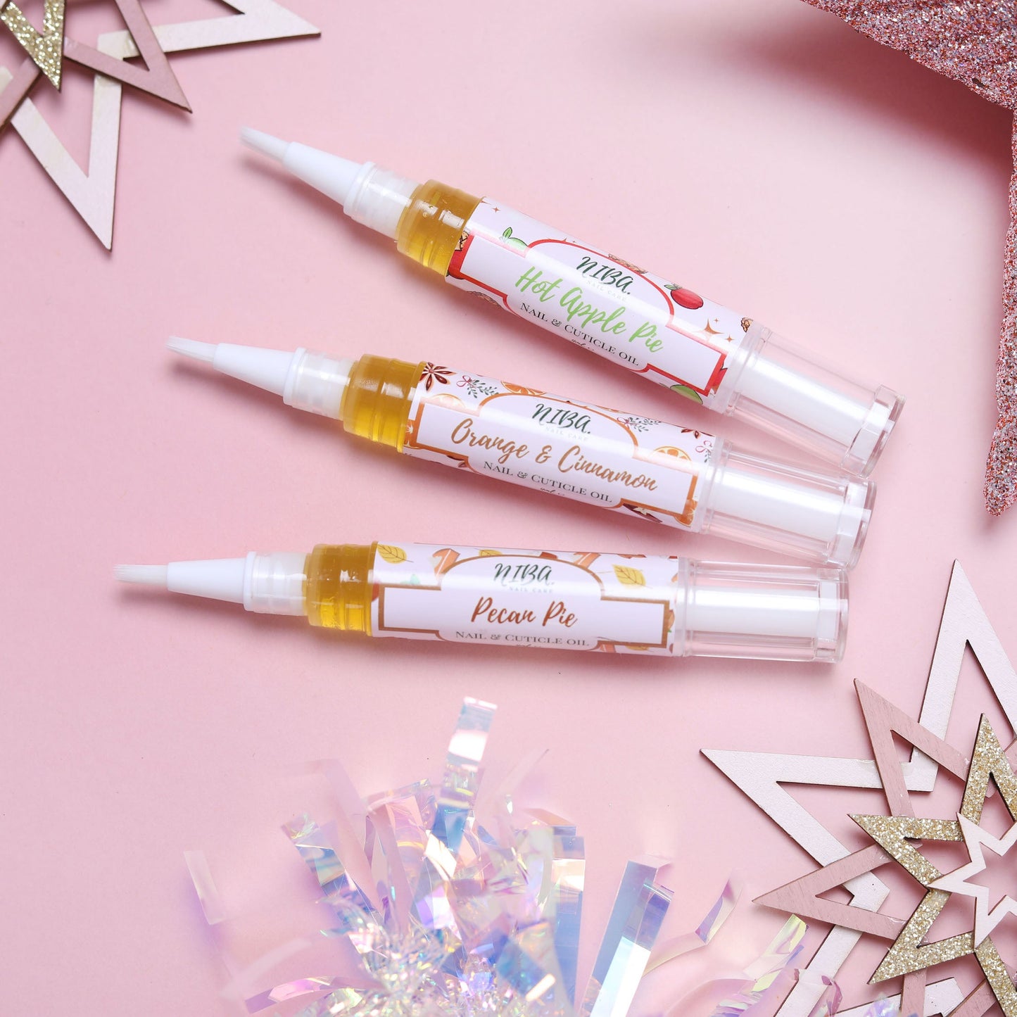 Wedding Favours- Cuticle Oil Pen AUTUMN WINTER scents, custom labels.
