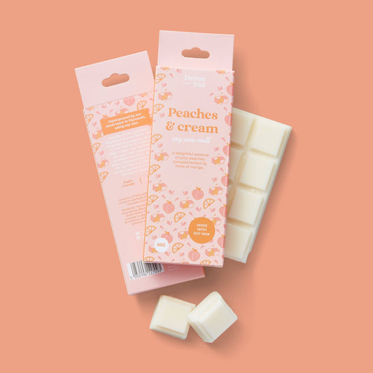 Devon Wick- Peaches & Cream Snap Bar Wax Melts