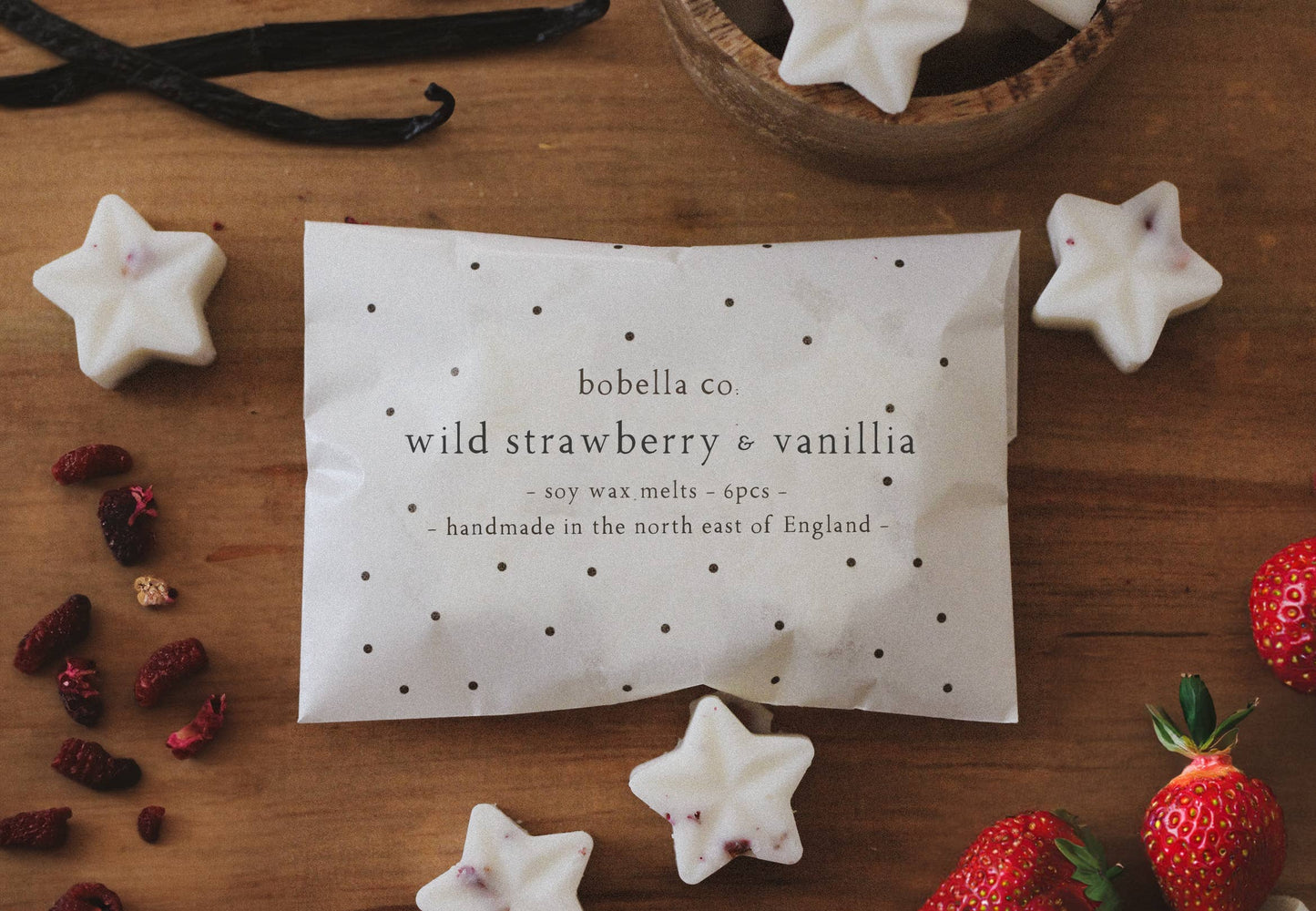 Bobella Co.- Wild Strawberry & Vanilla Soy Wax Melts