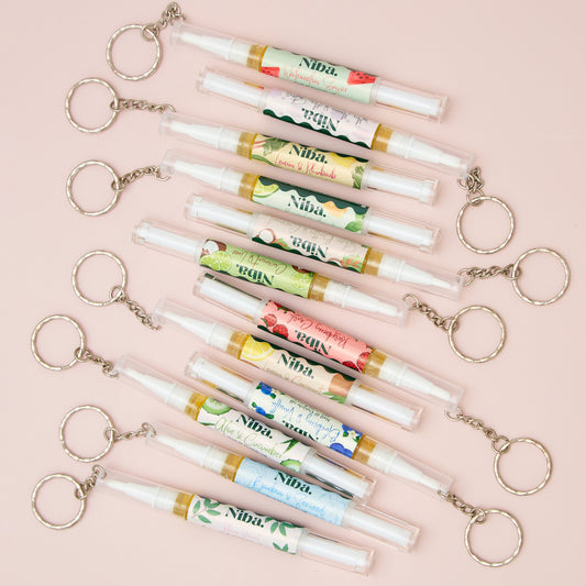 NIBA X 2ml Cuticle Oil Keyring Pen- Our product, your branding!