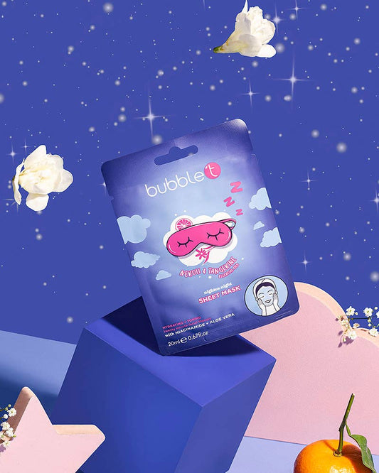 Bubble T Cosmetics- Neroli & Tangerine Hydrating Face Sheet Mask (20ml)