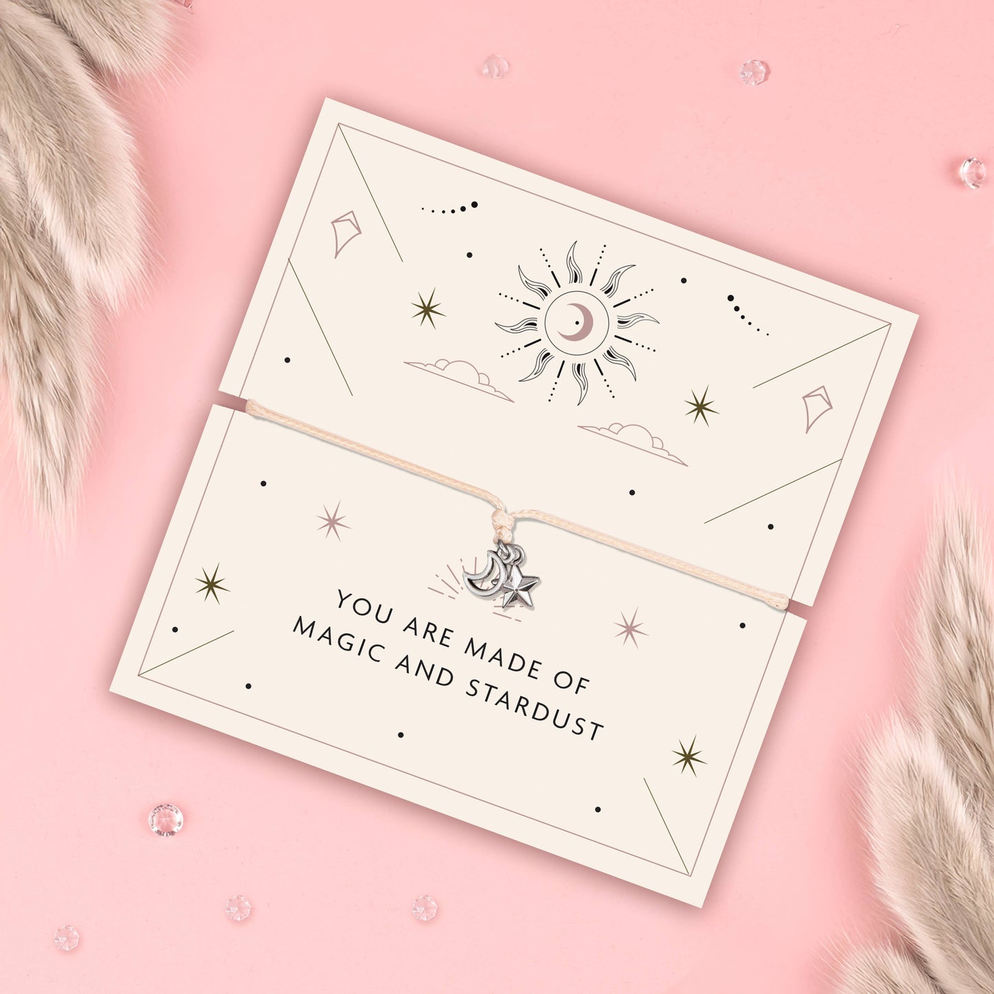 Letterbox Love Bracelets- Magic and Stardust Bracelet | Moon and Star Charm