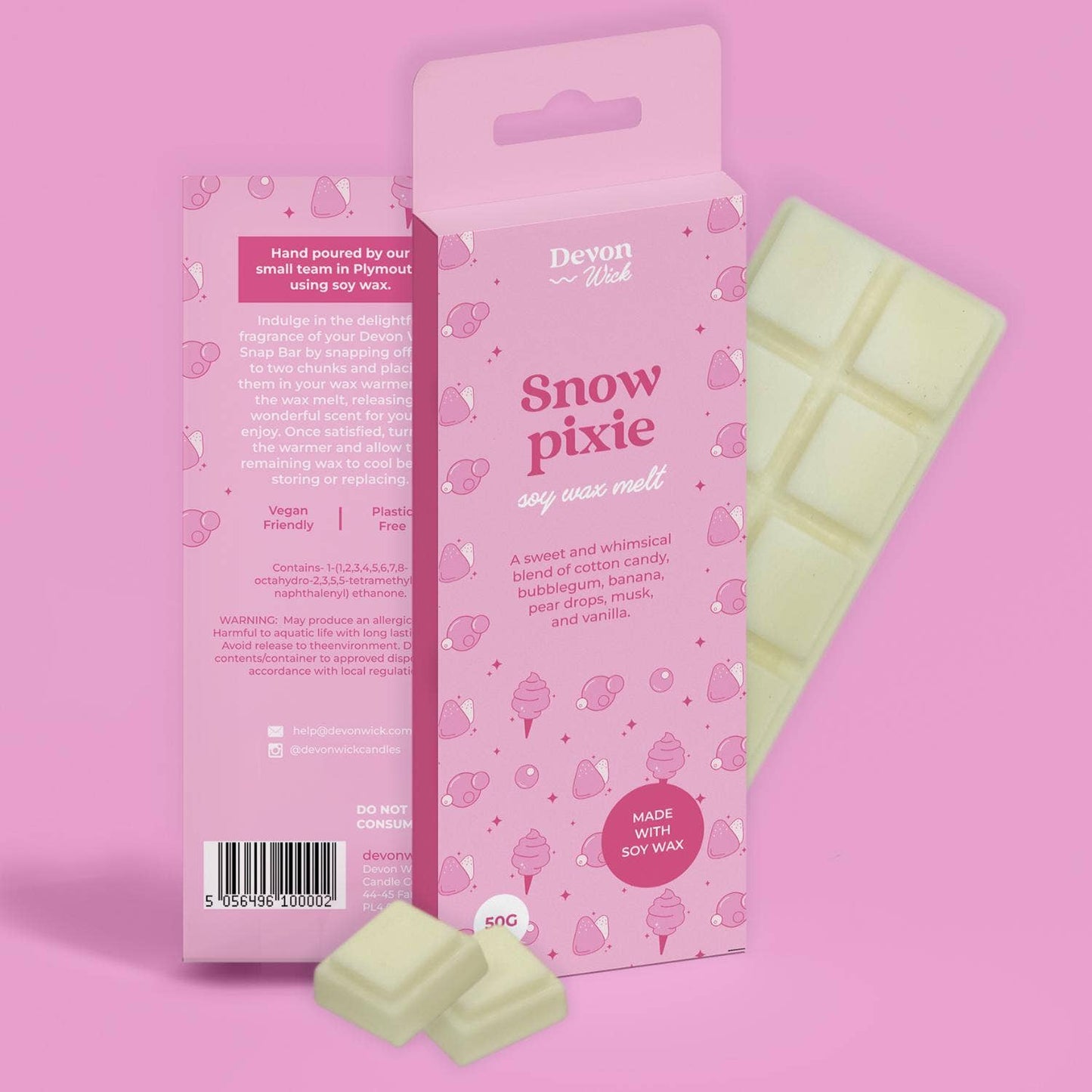 Devon Wick- Snow Pixie Snap Bar Wax Melts
