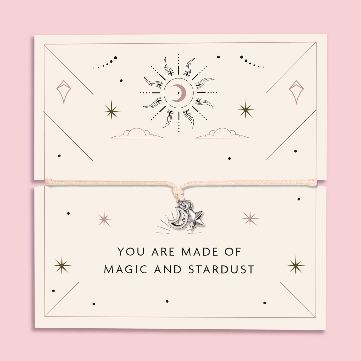 Letterbox Love Bracelets- Magic and Stardust Bracelet | Moon and Star Charm