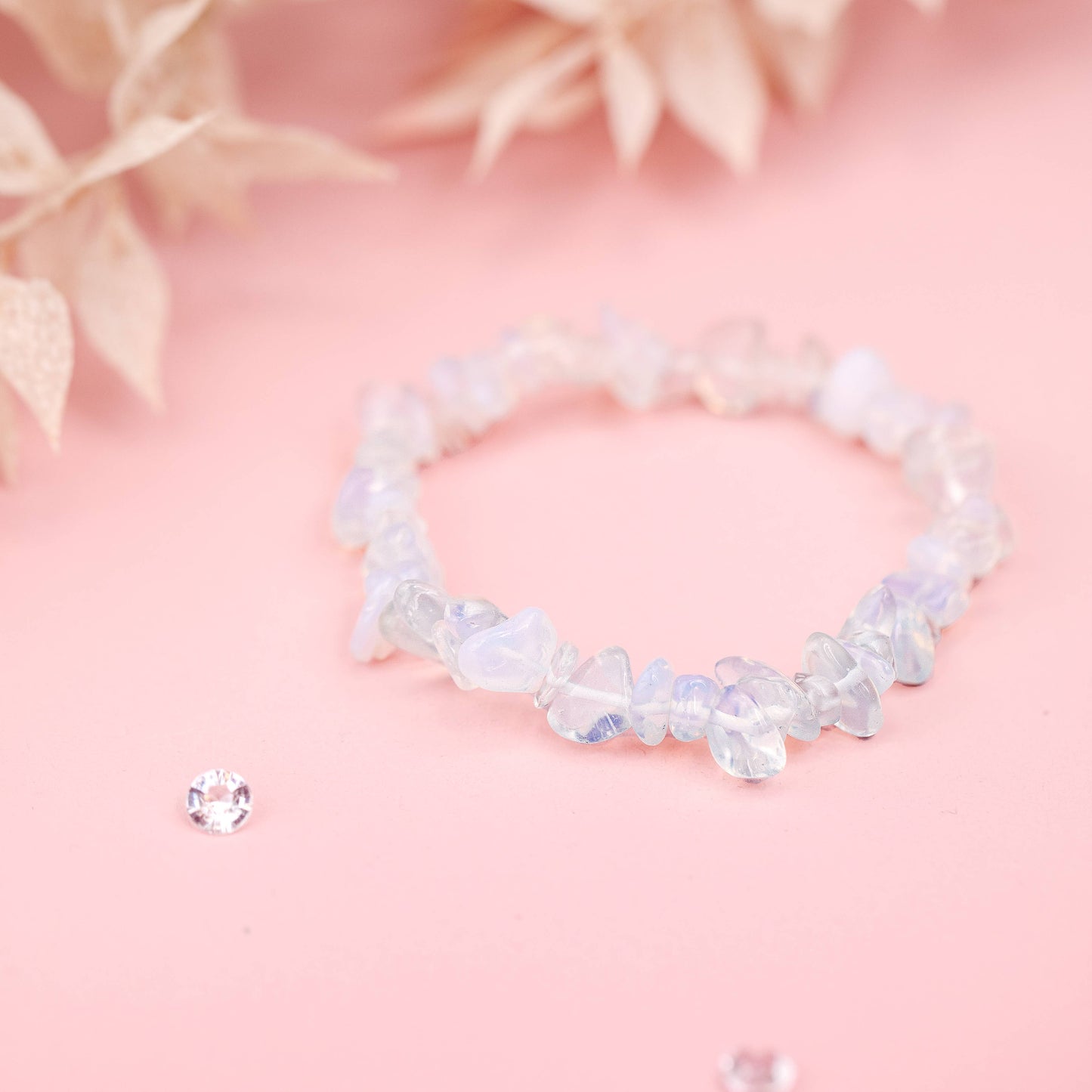 Letterbox Love Bracelets- Opalite Genuine Crystal Chip Bracelet