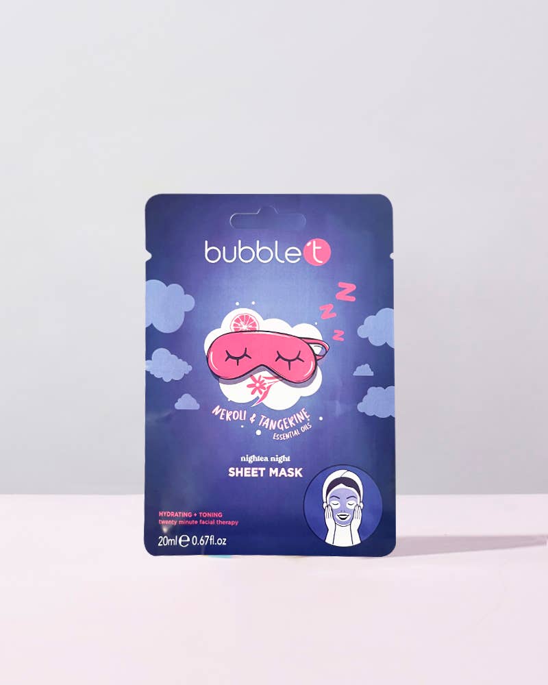 Bubble T Cosmetics- Neroli & Tangerine Hydrating Face Sheet Mask (20ml)