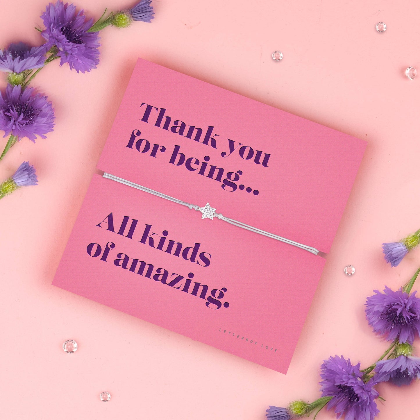 Letterbox Love Bracelets- Thank you for Being Amazing Bracelet