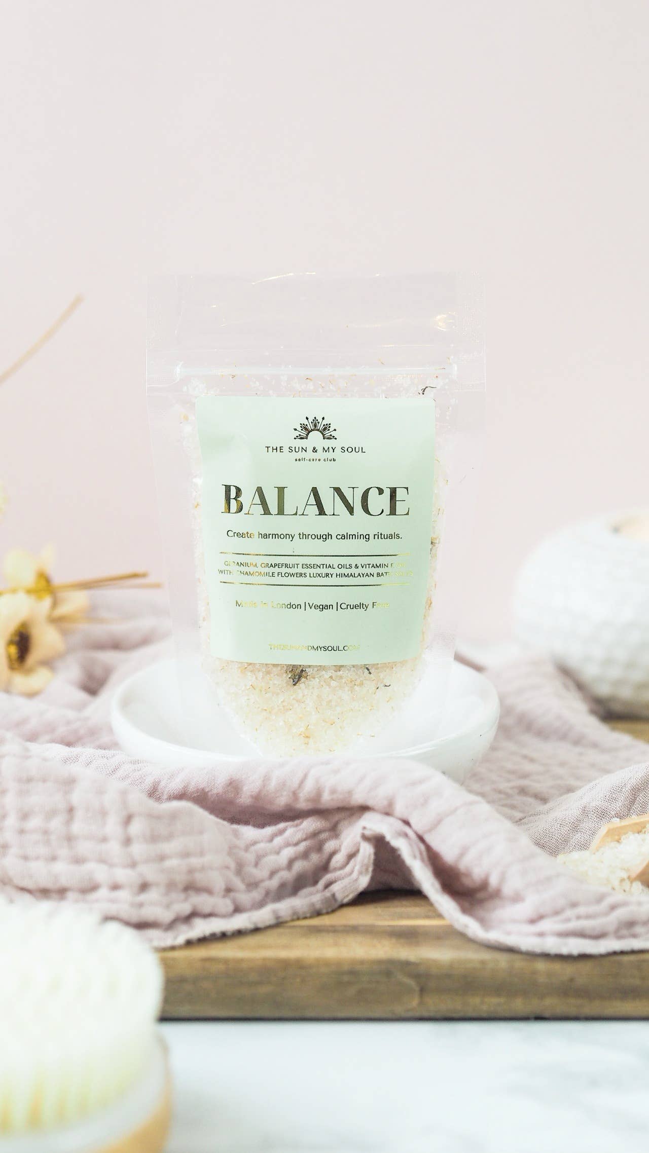The Sun & My Soul- Balance Luxury Soak Himalayan Bath Salts⎜Aromatherapy Gift