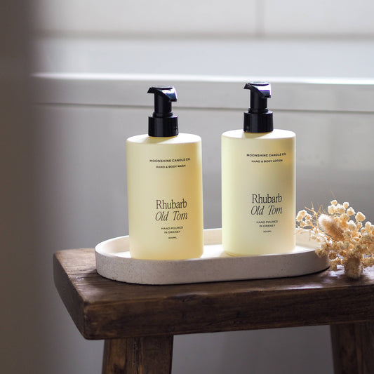 Moonshine Candle Co. Rhubarb Luxury Hand & Body Wash | Made in Scotland