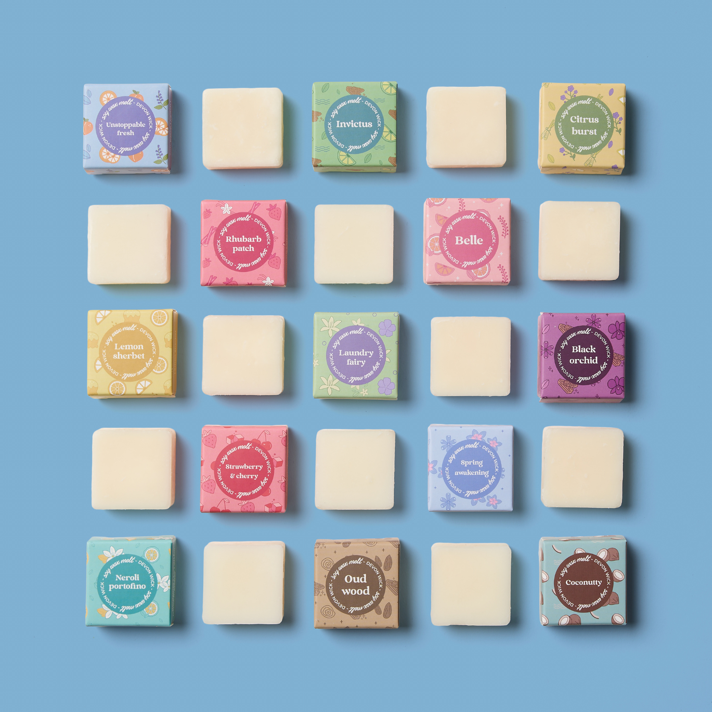 Devon Wick- The ULTIMATE Wax Melt Snap Bar 50 x Samples Box