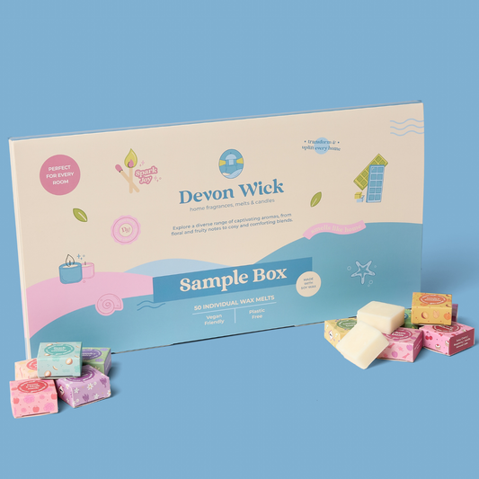 Devon Wick- The ULTIMATE Wax Melt Snap Bar 50 x Samples Box