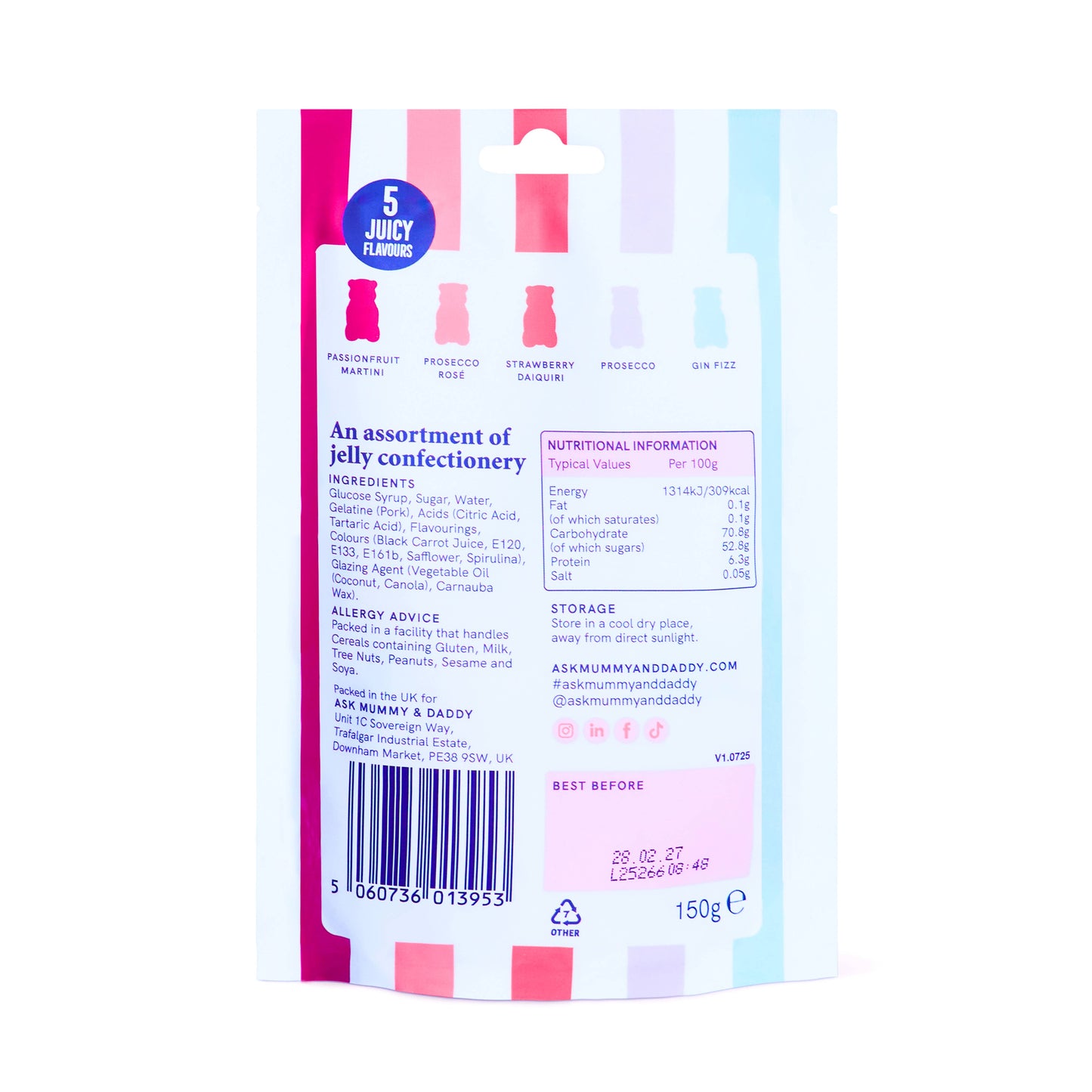 Ask Mummy & Daddy- NEW Cocktail Mix Share Bag - 150g