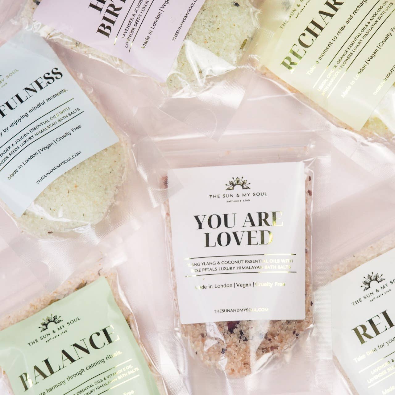 The Sun & My Soul- Recharge Luxury Soak Himalayan Bath Salts Gift⎜Citrus Scent