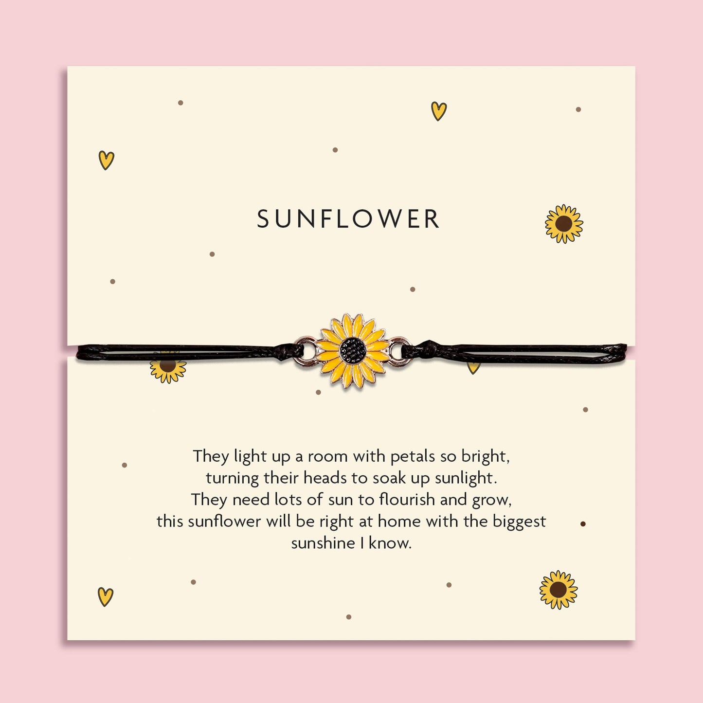 Letterbox Love Bracelets- Sunflower Bracelet