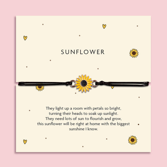 Letterbox Love Bracelets- Sunflower Bracelet
