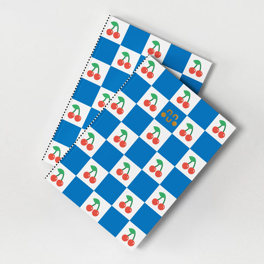 Studio Boketto - Cherry Lined Notebook | Cute Stationery | Premium Journal