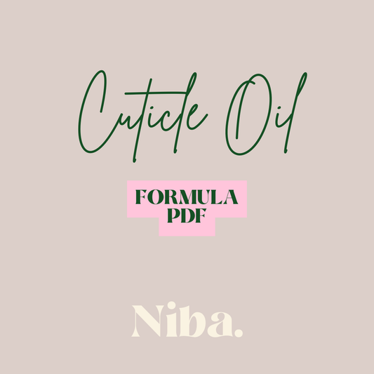 Cuticle Oil Formula PDF - Natural, Unscented