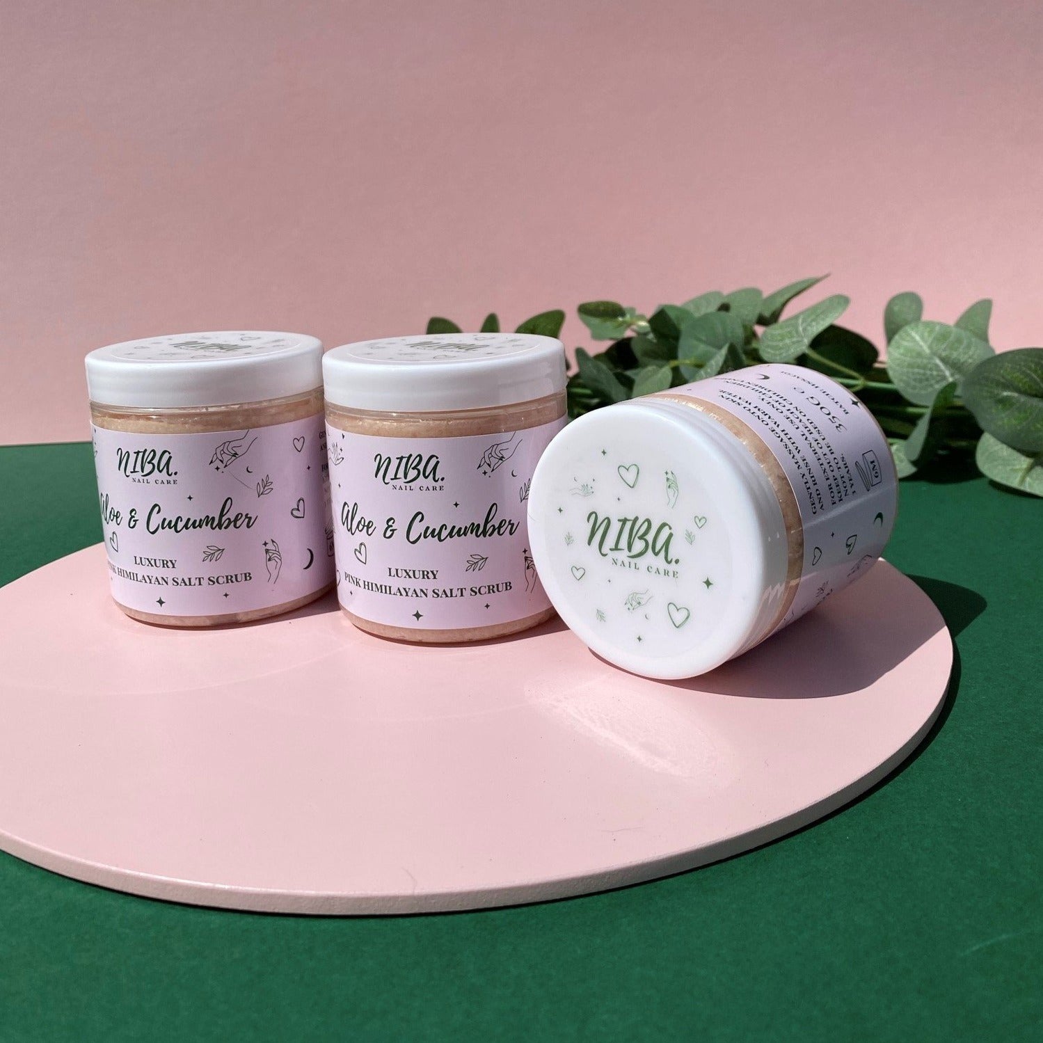 NIBA X Pink Himalayan Salt Scrub - Our product, your branding. - Niba Nail Care